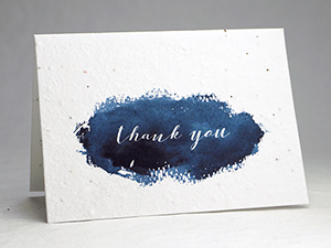 Seed Paper Thank You Card