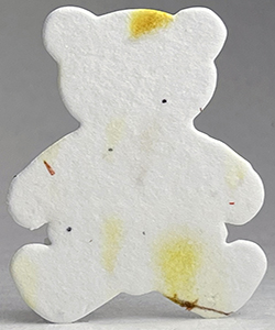 7s safflower seed paper bear shape