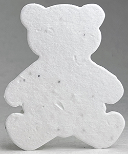 10s white seed paper bear shape
