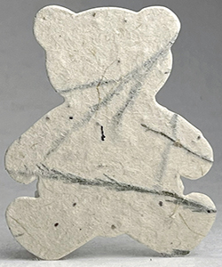 25s fern seed paper bear shape