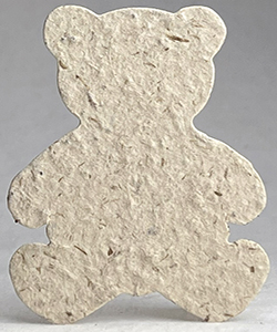 38s hemp fiber seed paper bear shape