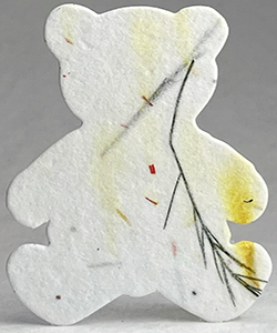 43s safflower fern seed paper bear shape