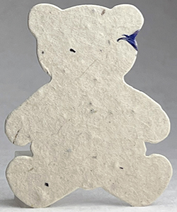 64s lotka and blue seed paper bear shape