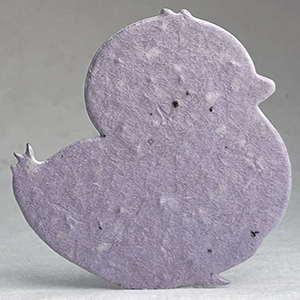 15s lavender seed paper chick shape
