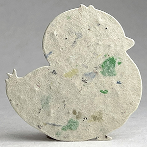 47s recycled seed paper chick shape