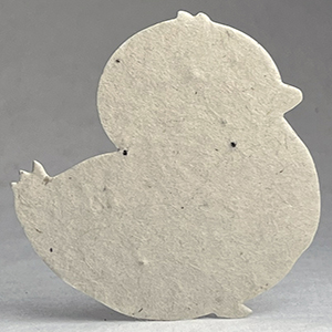 60s natural seed paper chick shape