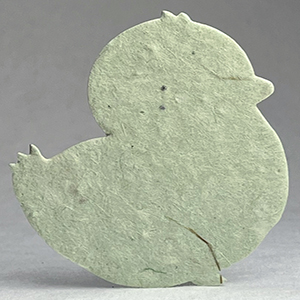 62s light green seed paper chick shape