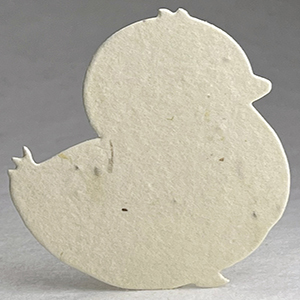 65s yellow seed paper chick shape
