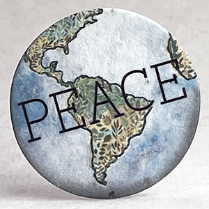 earth peace seed paper printed circle