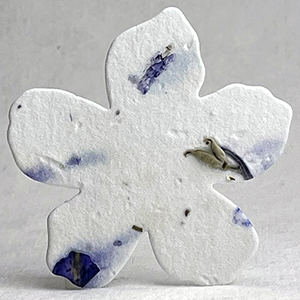 4s blue petal seed paper flower shape 