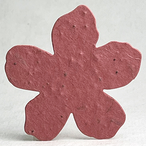68s pink seed paper flower shape 
