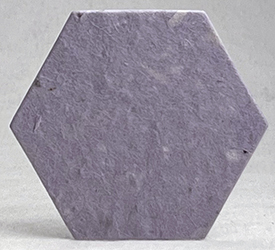 15s lavender lotka recycled fiber hexagon shape