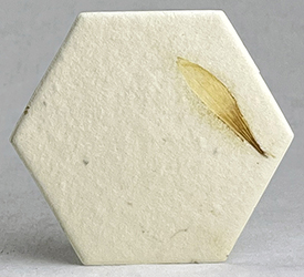 23s margold in yellow lotka recycled fiber hexagon shape