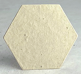 60s natural lotka recycled fiber hexagon shape