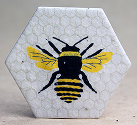 honeycomb honeybee printed hexagon