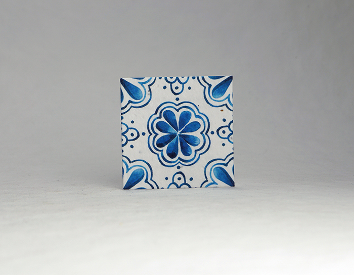 square seed paper tags