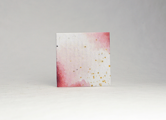 square seed paper tags