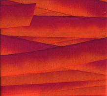 silk dyed ribbon 074 Orange Purple