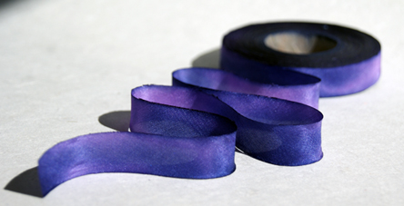 silk dyed ribbon blend 083 Purple