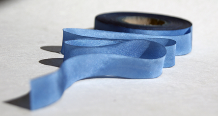 silk dyed ribbon blend 084 blue