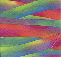 silk dyed ribbon 088 rainbow