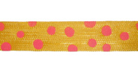 Marigold/Pink Rayon Trimming Ribbon